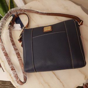 RARE Dooney & Bourke Navy Lexington Crossover Bag